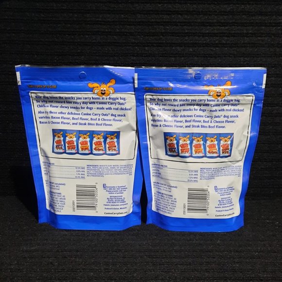 🟢 $ 5.00 DOG SNACKS Canine Carry outs Chicken Flavor - Picture 3 of 4